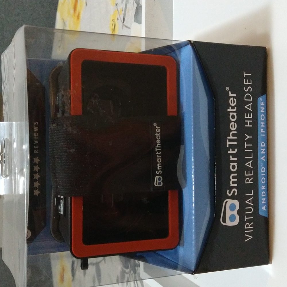 Smart theater virtual reality headset.in the original box